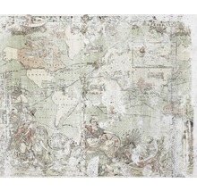 Carte du monde de style vintage comme décoration