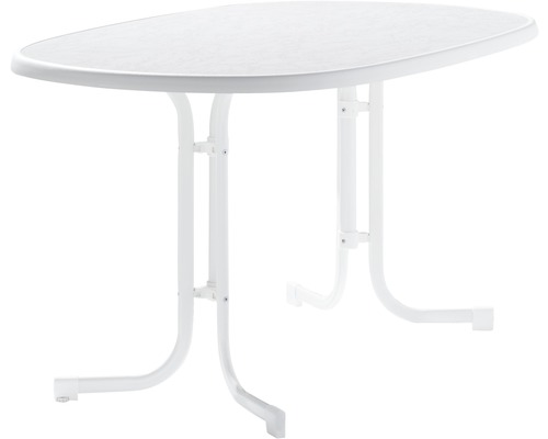 Table de jardin Sieger Mecalit 140x90x72 cm blanc