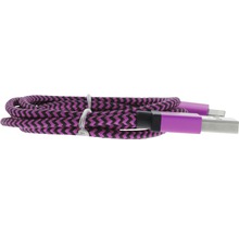 Câble de données tressé avec connexion USB et Lightning