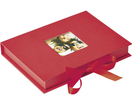 Boîte de rangement Fun rouge 20x15x3 cm