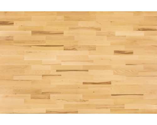 Plan de travail en érable avec lamelle continue