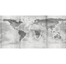 Carte du monde style béton