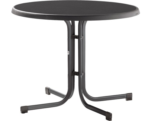 Table de jardin Sieger Mecalit Ø 86 H 72 cm ardoise-gris