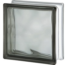 Glasbaustein Wolke graphite 19 x 19 x 8 cm-thumb-0