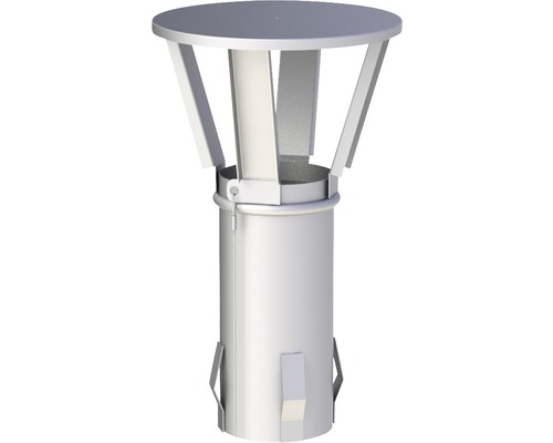 Couvercle de cheminée universel Jeremias EW-FU avec insertion Ø115mm Embout pour tuyau de ventilation pour l''aération