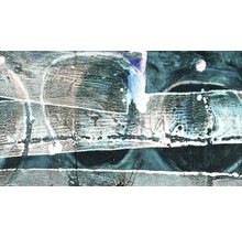 Peinture abstraite avec cercles et lignes