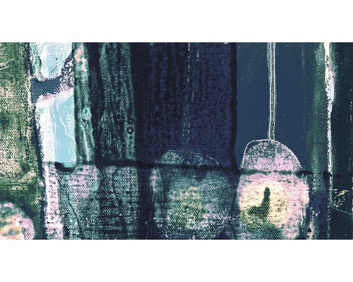 Papier peint panoramique intissé PRH-0432 Bottles Lifting 5 pces 500 x 280 cm Peinture abstraite sur toile