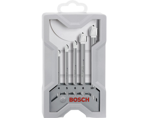 Bosch Glasbohrer Set mit fünf Bohrern in verschiedenen Größen