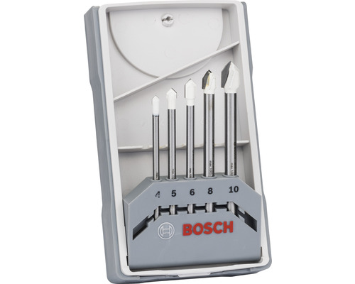 Presch Set de Forets carrelage 3 pièces, ⌀ 6mm, 8mm, 10mm