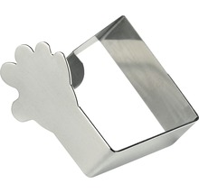 Porte-serviettes en métal avec motif de patte de poulet