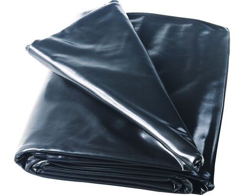 Bâche pour bassin en PVC 0.5 mm, 12 m², noir