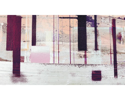 Papier peint panoramique intissé PRH-0819 Horizon Blazing 5 pces 500 x 280 cm Peinture abstraite avec rectangles et lignes