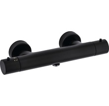 Robinet de douche à thermostat AVITAL Selena mat noir homologué DVGW-thumb-1 Robinet de douche à thermostat AVITAL Selena mat noir homologué DVGW-thumb-1