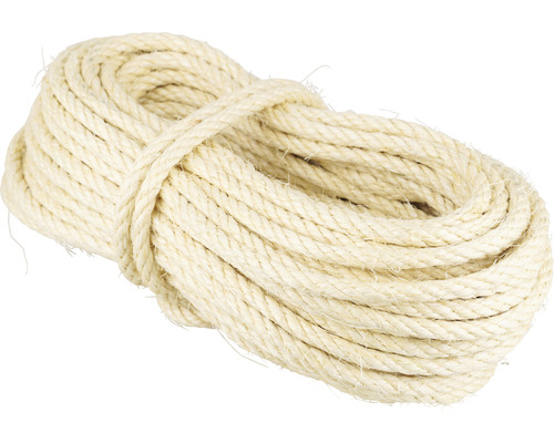 Corde torsadée en sisal Mamutec naturel Ø 8 mm, 30 m Corde en fibres naturelles enroulée