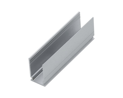 Profilé en aluminium pour recevoir du verre ou d''autres plaques