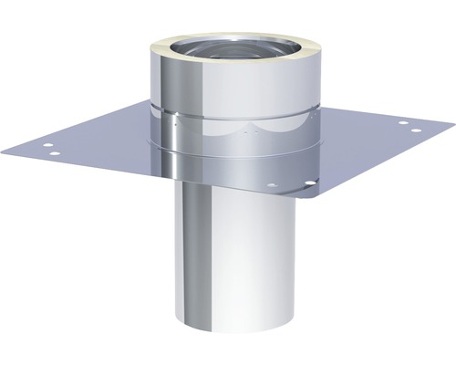 Kit conduit de cheminée intérieur milieu de pièce ø 150 mm - Longueur 6 m -  Inclinaison 30-45° - Toit toute matière (sauf tuile) - 25 mm d'isolation 