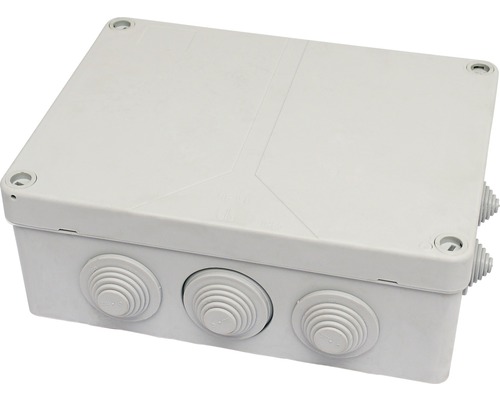 Abzweigdose aus Kunststoff mit mehreren Einführungen