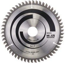 Kreissägeblatt Multi Material Ø 190x30 mm Z 54