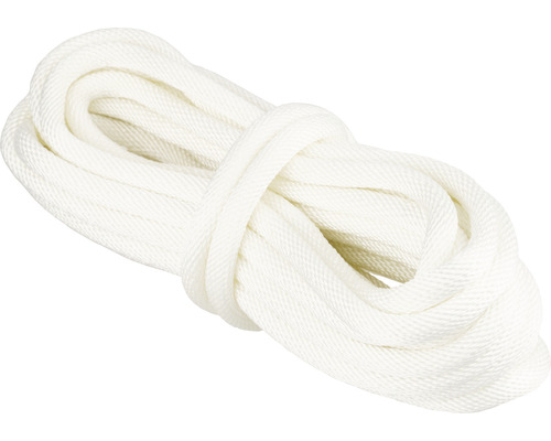 Corde Paraloc Mamutec polyester blanc Ø 8 mm, 10 m Corde enroulée