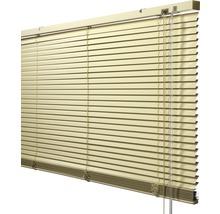 Store vénitien en alu SOLUNA DIM-OUT 130 x 170 cm beige, avec 20% de lamelles supplémentaires pour un meilleur obscurcissement