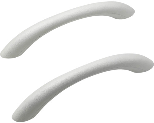 Zwei gebogene Möbelgriffe