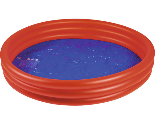 Planschbecken Happy People 3-Ring-Pool Ø 175x31 cm orange Aufblasbares Schwimmbecken für Kinder