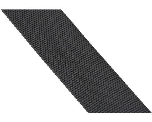 Bande Mamutec en polyester noir, 40 mm au mètre