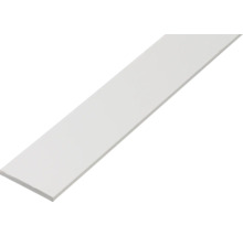 Barre plate PVC blanc 20 x 2 x 2 mm , 1 m-thumb-0