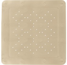 Quadratische Badewannenmatte aus Gummi mit Saugnäpfen und Löchern