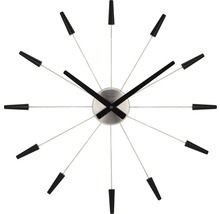 Horloge murale Plug Inn noir Ø 58 cm