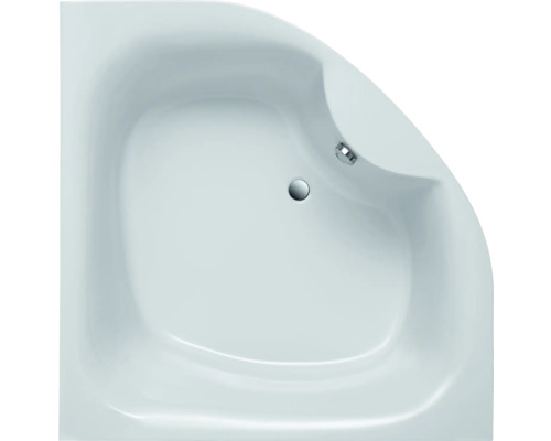 Baignoire d''angle en acrylique sanitaire avec garniture de vidange