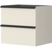 Meuble sous-vasque Baden Haus Qube largeur 60 cm brossé blanc 55055