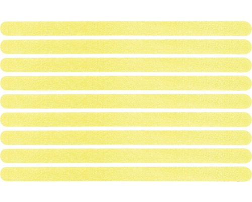 Bandes antidérapantes jaunes pour escaliers et surfaces lisses