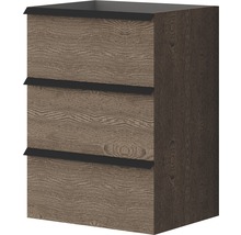 Meuble sous-vasque Baden Haus Qube largeur 60 cm frêne foncé 55058
