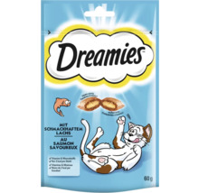 Dreamies Katzensnack mit Lachs, 60 Gramm