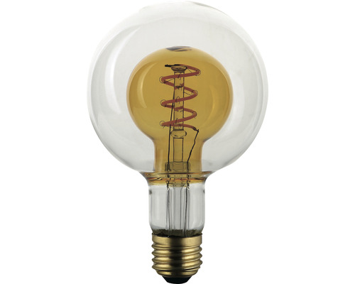 Ampoule led déco filament ambrée E27 350lm 4W blanc chaud