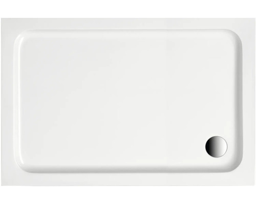 Receveur de douche OTTOFOND Imola 80 x 100 x 6 cm blanc brillant lisse 862101-0