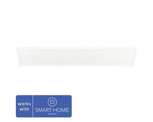 Panneau Philips hue White Ambiance à intensité lumineuse variable 39W 3550 lm hxlxp 300x1200x46 mm Aurelle blanc avec variateur - Compatible SMART HOME by hornbach