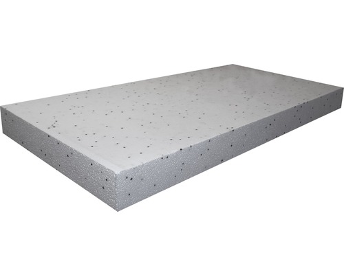 Panneau isolant pour sol en polystyrène expansé DEO dm bord lisse catégorie de conductivité thermique 035 1000 x 500 x 25 mm (1 pce = 0,5 m² 1 paquet = 9,5 m²)