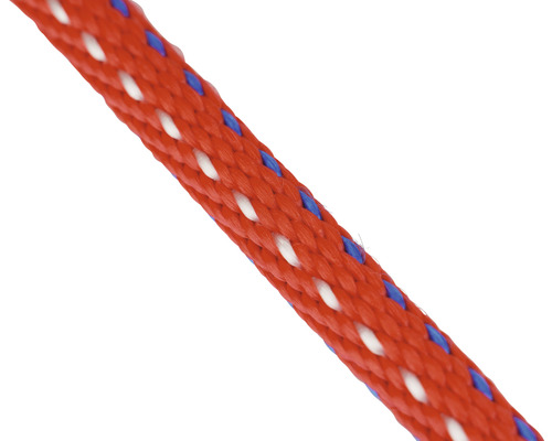 Corde en polypropylène tressée rouge