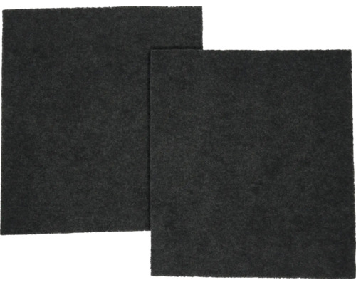 Kohlefilter Amica KF 17137 2 Stück Zwei rechteckige, schwarze Filtermatten
