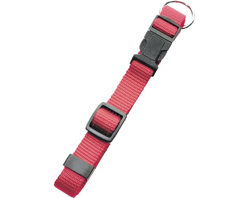 Collier Karlie Art Sportiv Basic Taille L 25 mm 45 - 65 cm rouge Collier pour chien avec boucle et anneau en D