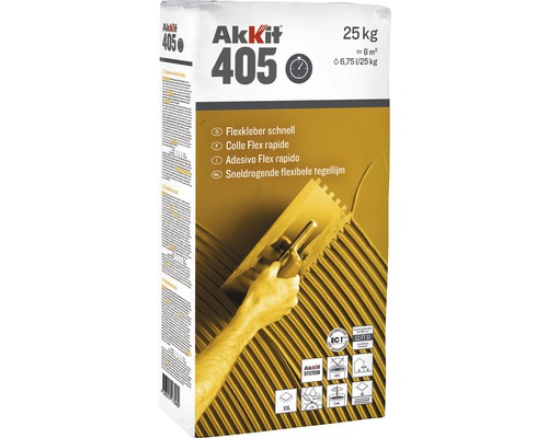 Colle flexible rapide Akkit 405 C2 FT S1 25 kg