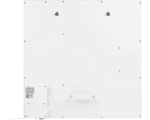 Arrière d''un panneau chauffant avec fixations