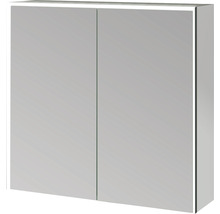 Spiegelschrank SPACE 75x70cm, LED verspiegelt schwarz