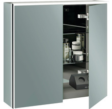 Spiegelschrank SPACE 75x70cm, LED verspiegelt schwarz