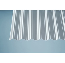 Plaque ondulée PVC Sinus 76/18 transparente 2000 x 900 x 0,7 mm-thumb-2