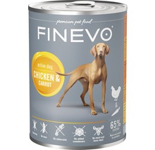 Pâtée pour chien FINEVO Active Dog poulet et carotte 800 g-thumb-0