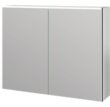 Spiegelschrank SPACE 90x70cm, LED verspiegelt schwarz