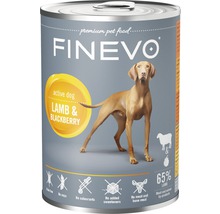 Hundefutter nass FINEVO Active Dog Lamm mit Brombeere 800 g-thumb-0